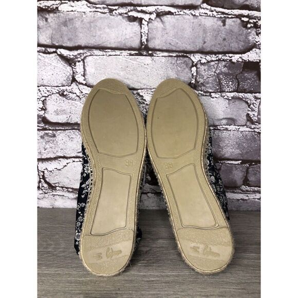 Castaner Espadrilles Blue Floral Canvas Fabric Slip On Flats Women Sz 38EU/7.5US - Picture 15 of 16